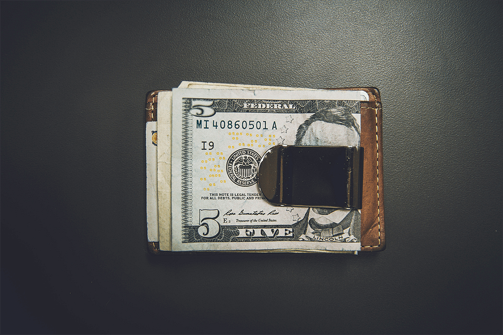 cash in a money clip